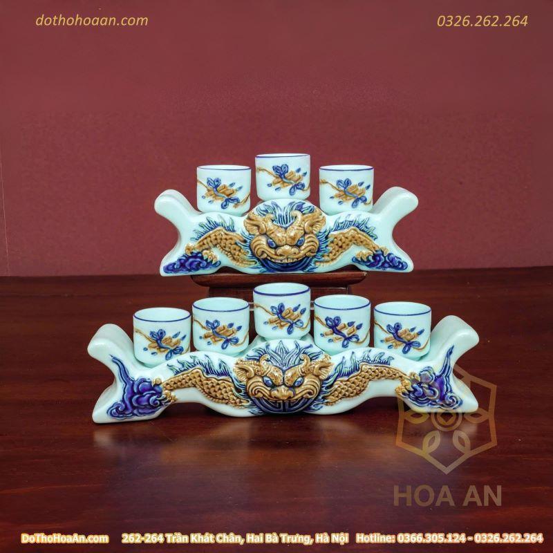 Khay, bát nước, ấm chén