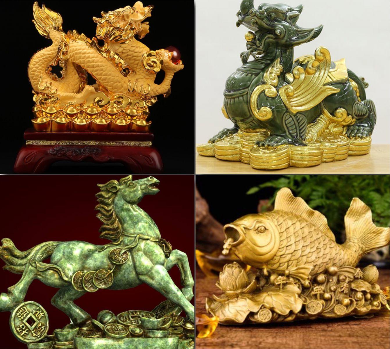 Quý khách có thể trang trí thêm tượng phong thủy để tăng vượng khí, tài lộc cho ngôi nhà của chính mình