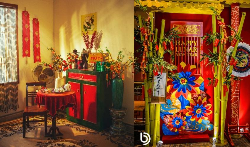 Chỉ cần một vài bình hoa là anh chị có thể trang trí tết mang lại sinh khí ngôi nhà