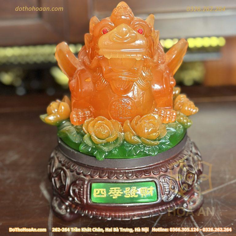 Tỳ Hưu Phong Thuỷ Đế Xoay Đỏ Lưu Ly