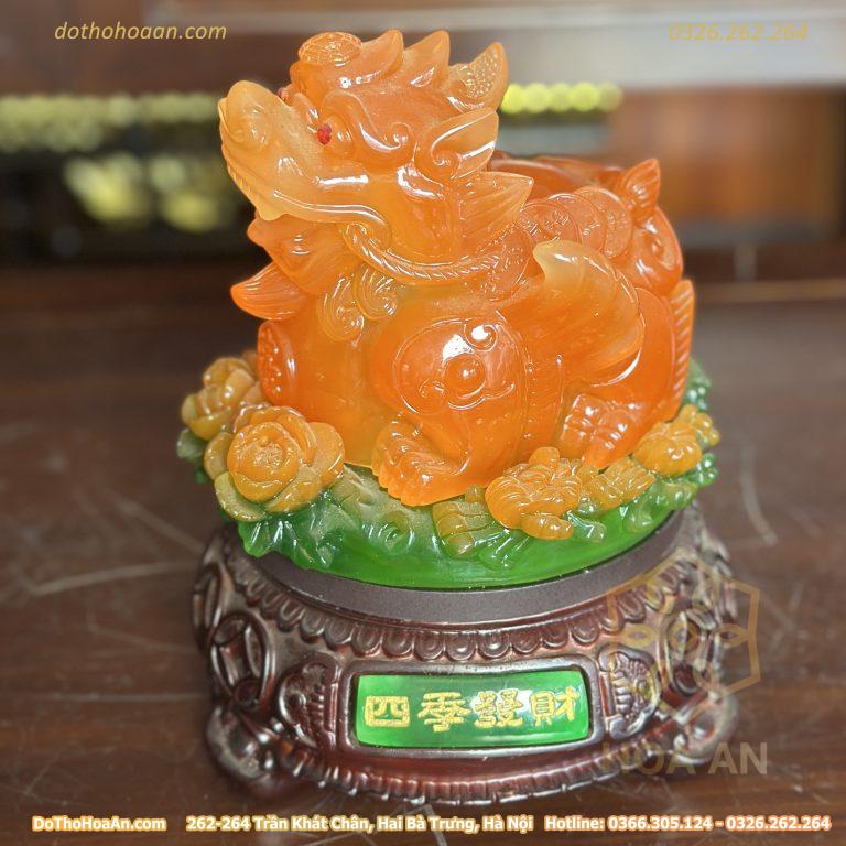 Tỳ Hưu Phong Thuỷ Đế Xoay Đỏ Lưu Ly