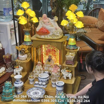 Bộ Ban Thờ Hiện Đại Ánh Kim BN 08