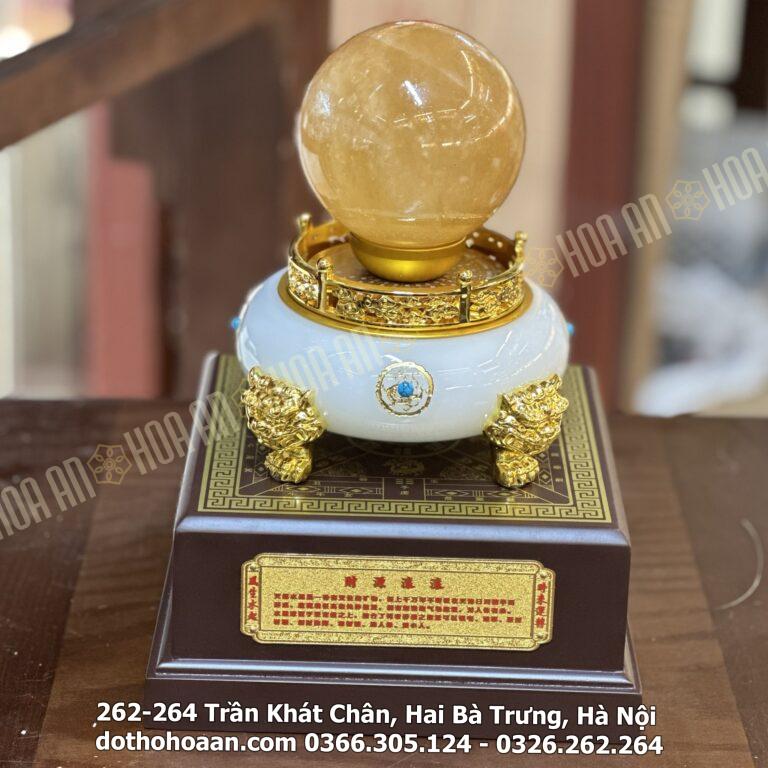 Bát Tụ Bảo Cầu Đá Vàng
