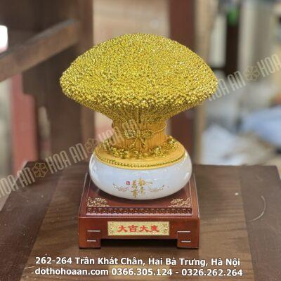 Cây Lúa Kim Tiền Phong Thủy Trắng