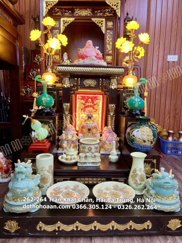 Bộ Ban Thờ Hiện Đại Vượng Tài Vàng Ngà